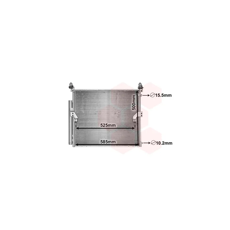 Condenseur, climatisation VAN WEZEL 53005652