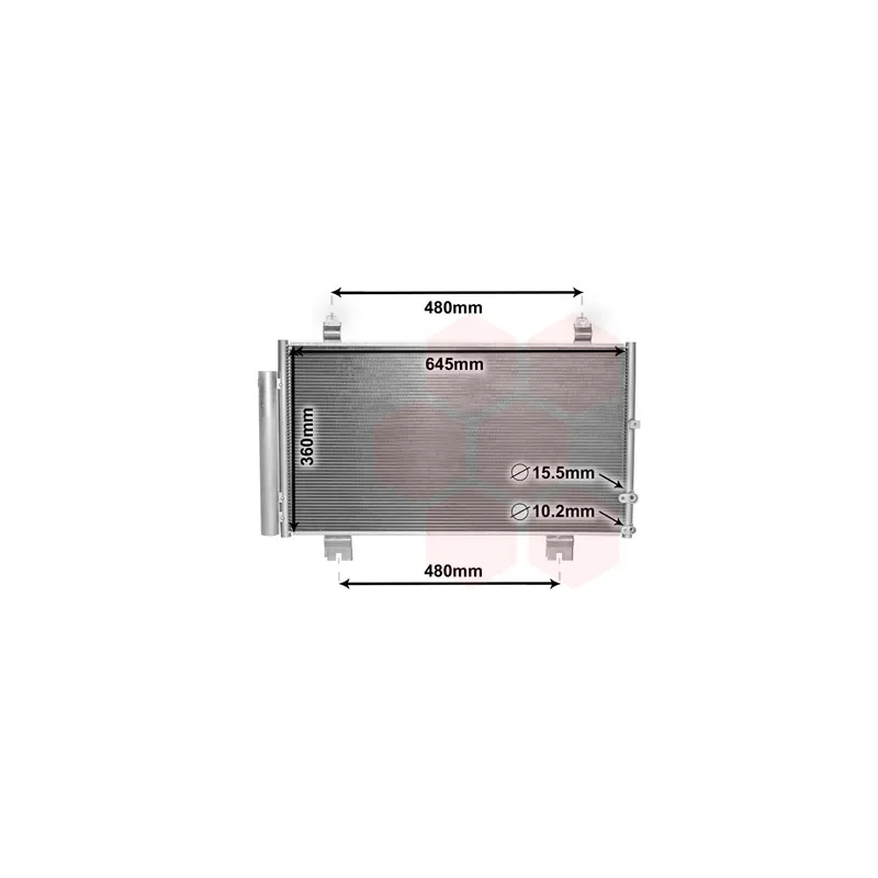 Condenseur, climatisation VAN WEZEL 53005653