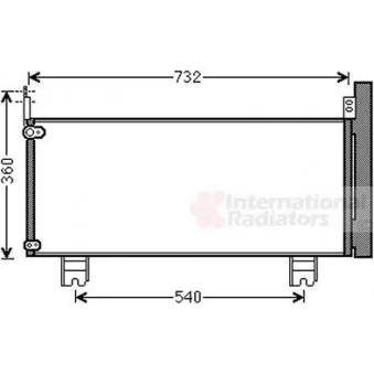 Condenseur, climatisation VAN WEZEL 53005660