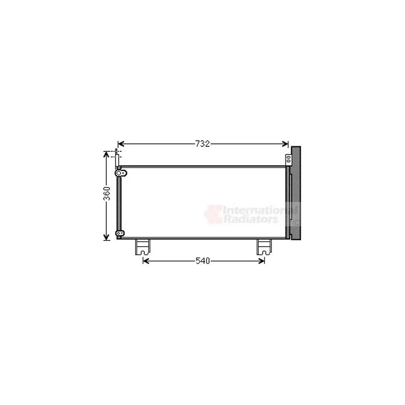 Condenseur, climatisation VAN WEZEL 53005660