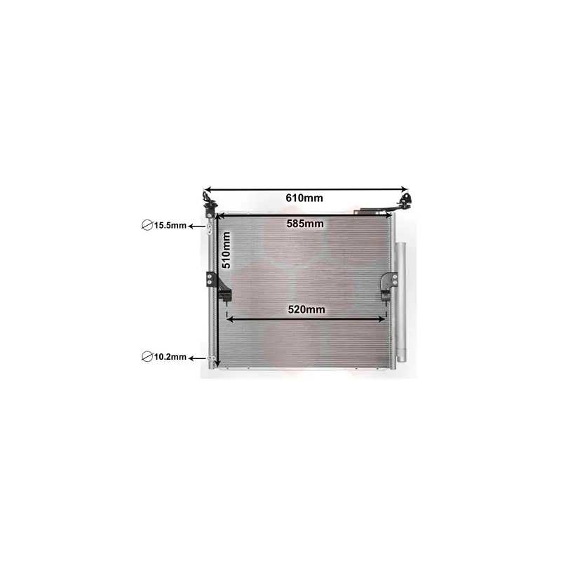 Condenseur, climatisation VAN WEZEL 53005677