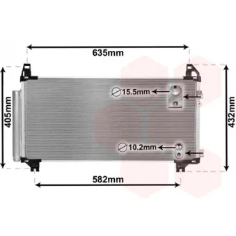 Condenseur, climatisation VAN WEZEL 53005680
