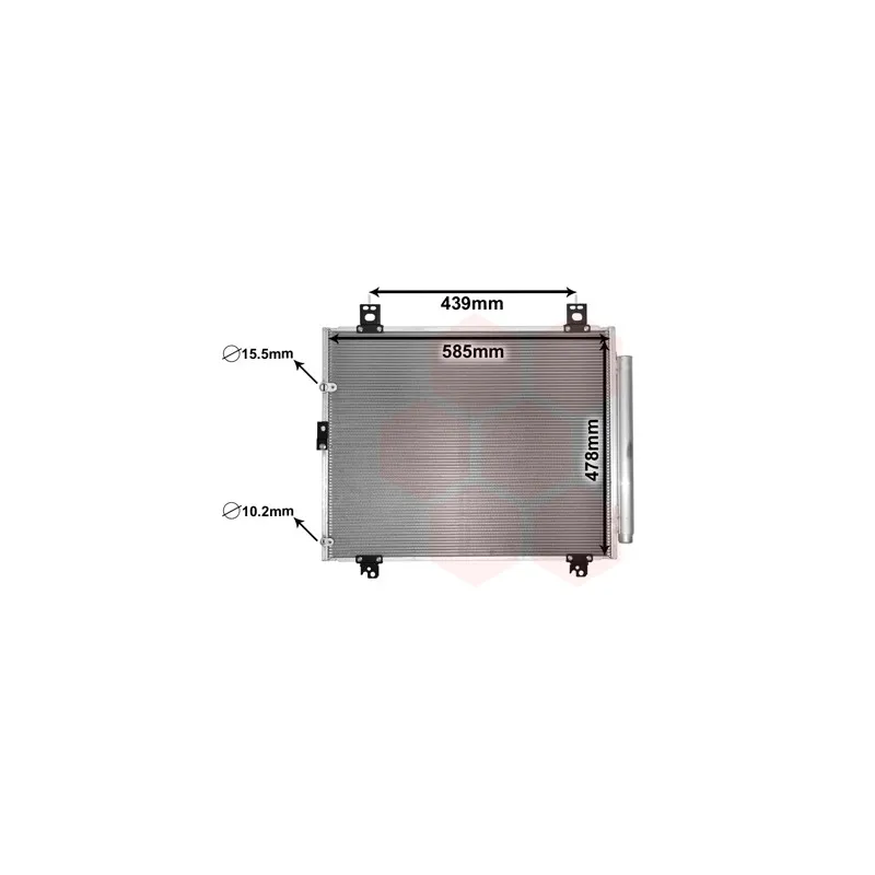 Condenseur, climatisation VAN WEZEL 53005690