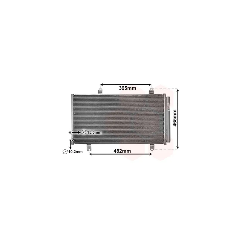 Condenseur, climatisation VAN WEZEL 53005696