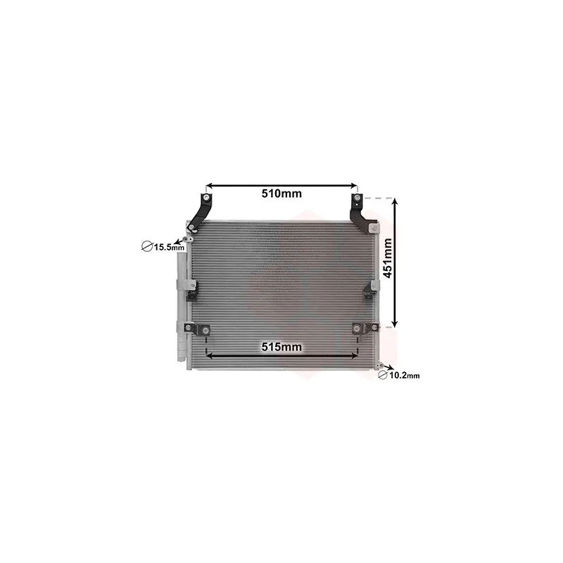 Condenseur, climatisation VAN WEZEL 53005697