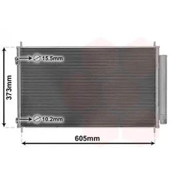 Condenseur, climatisation VAN WEZEL 53005708