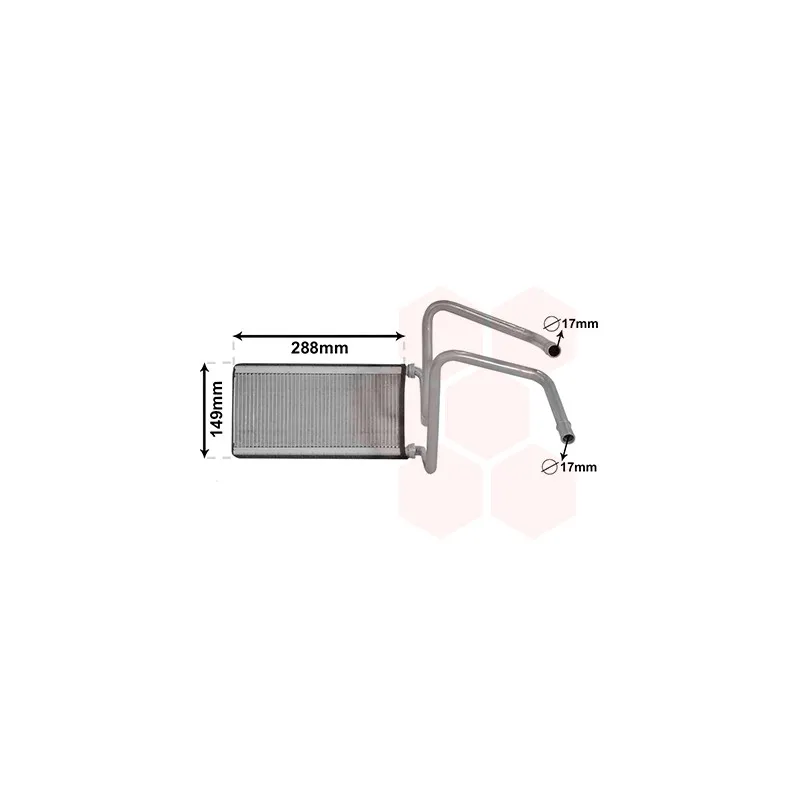 Système de chauffage VAN WEZEL 53006714
