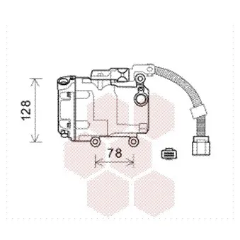 Compresseur, climatisation VAN WEZEL 5300K582