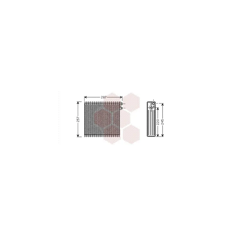 Évaporateur climatisation VAN WEZEL 5300V294