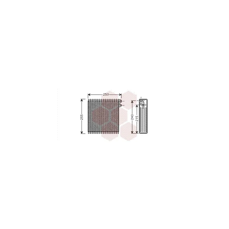 Évaporateur climatisation VAN WEZEL 5300V389