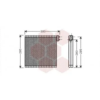 Évaporateur climatisation VAN WEZEL