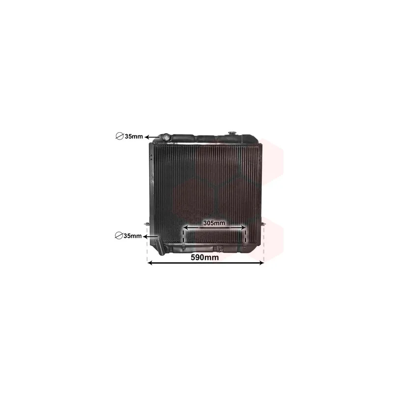 Radiateur, refroidissement du moteur VAN WEZEL 53012373