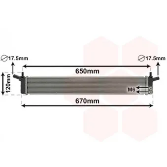 Radiateur, refroidissement du moteur VAN WEZEL 53012703
