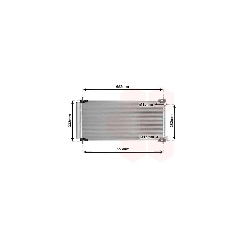 Condenseur, climatisation VAN WEZEL 53015707