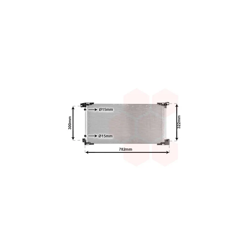 Condenseur, climatisation VAN WEZEL 53015710