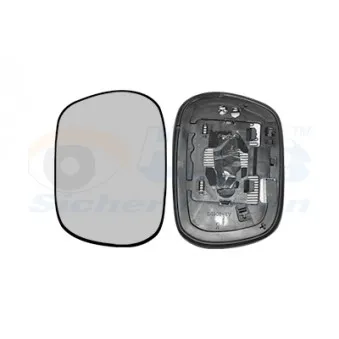 Verre de rétroviseur, rétroviseur extérieur VAN WEZEL 5377837