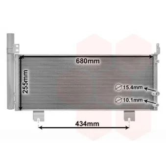 Condenseur, climatisation VAN WEZEL 56015701