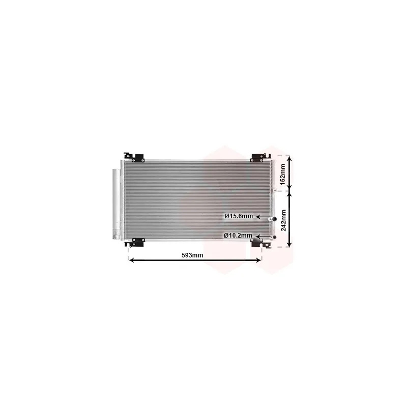 Condenseur, climatisation VAN WEZEL 56015702
