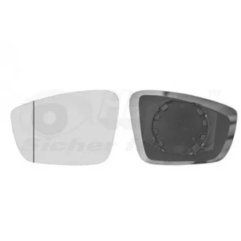 Verre de rétroviseur, rétroviseur extérieur VAN WEZEL 5701831