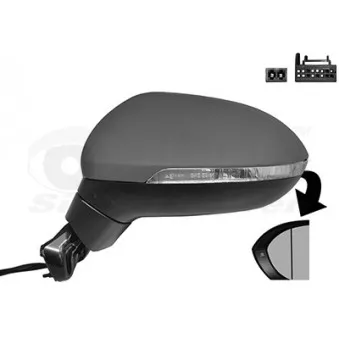 Rétroviseur extérieur VAN WEZEL 5742807