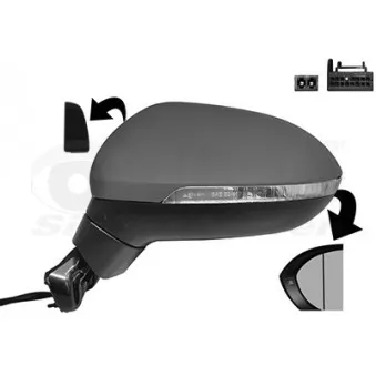 Rétroviseur extérieur VAN WEZEL 5742827