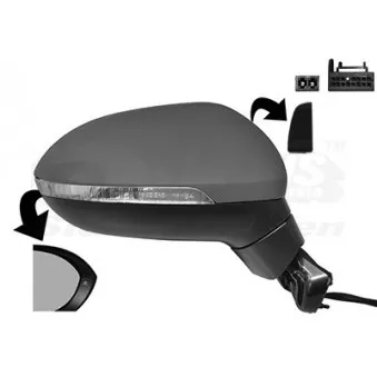 Rétroviseur extérieur VAN WEZEL 5742828