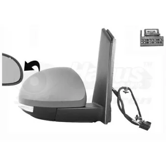 Rétroviseur extérieur VAN WEZEL 5776808