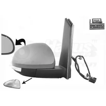 Rétroviseur extérieur VAN WEZEL 5776828