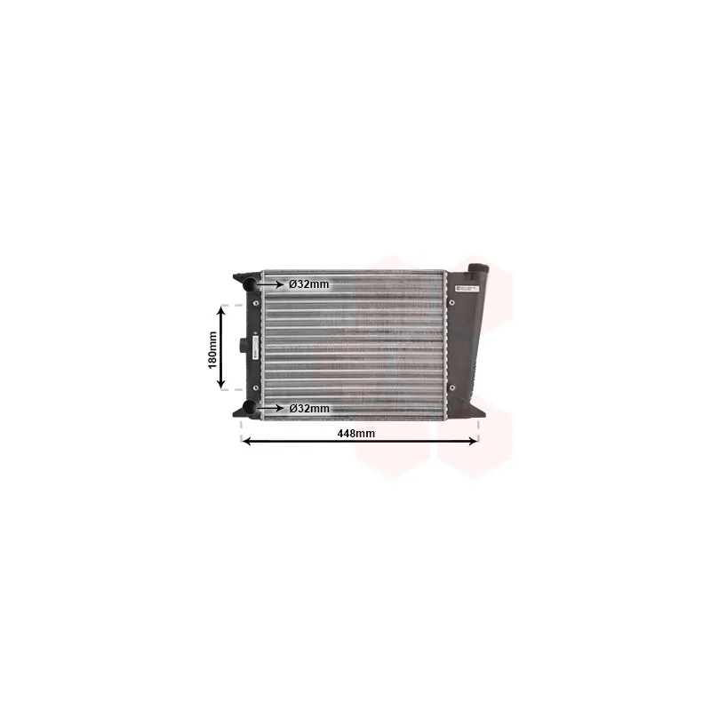 Radiateur, refroidissement du moteur VAN WEZEL 58002001