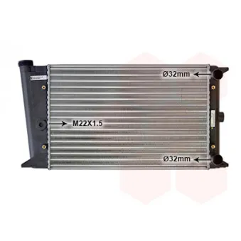 Radiateur, refroidissement du moteur VAN WEZEL 58002004