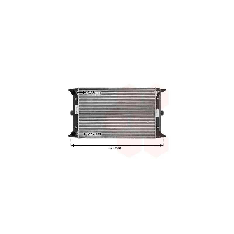 Radiateur, refroidissement du moteur VAN WEZEL 58002005