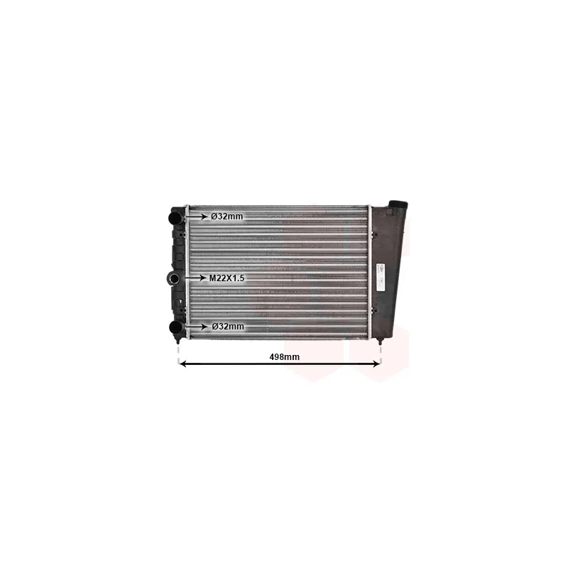 Radiateur, refroidissement du moteur VAN WEZEL 58002009