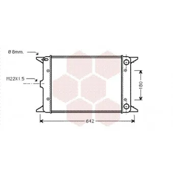 Radiateur, refroidissement du moteur VAN WEZEL