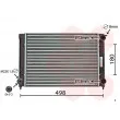 Radiateur, refroidissement du moteur VAN WEZEL 58002040 - Visuel 1
