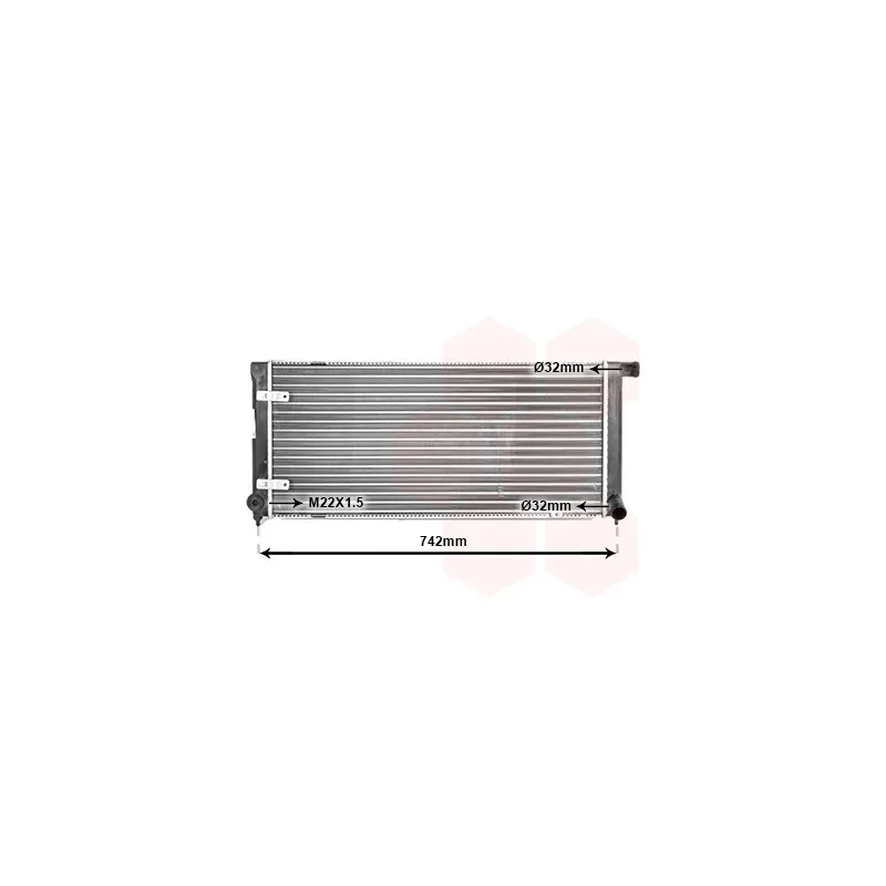 Radiateur, refroidissement du moteur VAN WEZEL 58002042