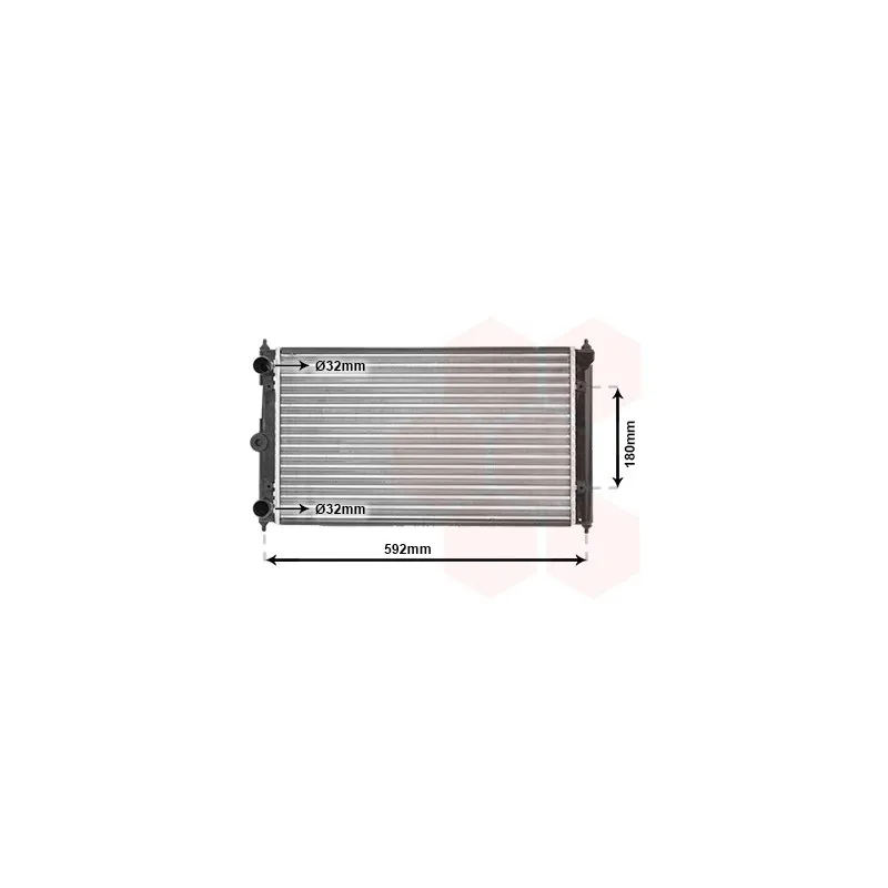 Radiateur, refroidissement du moteur VAN WEZEL 58002095
