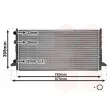 Radiateur, refroidissement du moteur VAN WEZEL 58002121 - Visuel 1