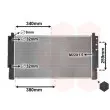 Radiateur, refroidissement du moteur VAN WEZEL 58002149 - Visuel 1