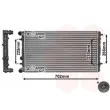 Radiateur, refroidissement du moteur VAN WEZEL 58002174 - Visuel 1