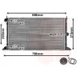 Radiateur, refroidissement du moteur VAN WEZEL 58002188 - Visuel 1