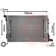 Radiateur, refroidissement du moteur VAN WEZEL 58002224 - Visuel 1