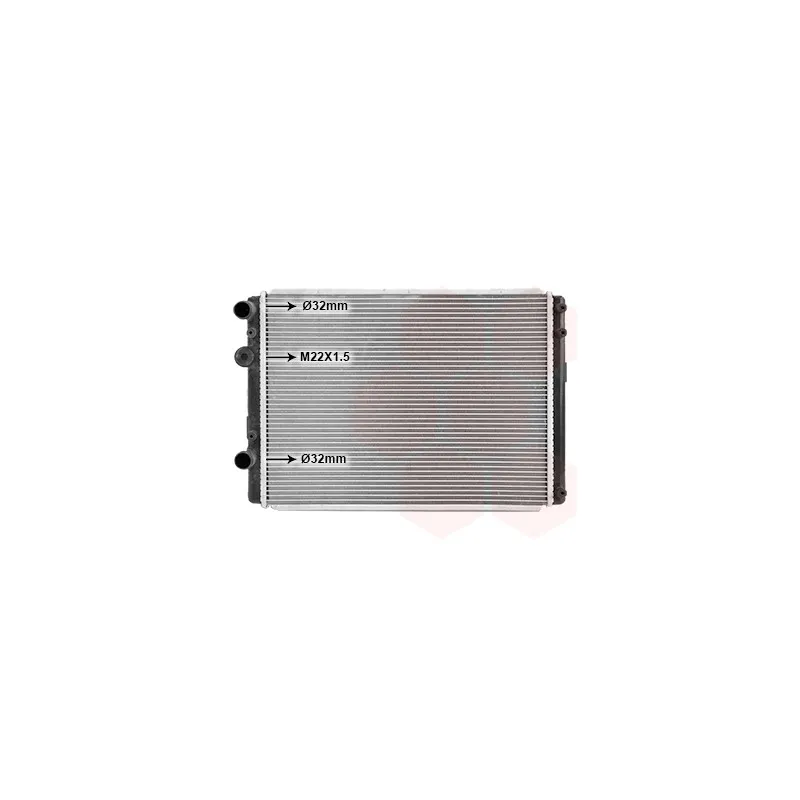 Radiateur, refroidissement du moteur VAN WEZEL 58002249