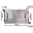 Radiateur, refroidissement du moteur VAN WEZEL 58002255 - Visuel 1