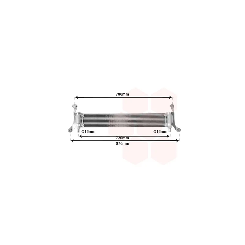 Radiateur, refroidissement du moteur VAN WEZEL 58002278