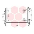 Radiateur, refroidissement du moteur VAN WEZEL 58002326 - Visuel 1