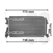 Radiateur, refroidissement du moteur VAN WEZEL 58002340 - Visuel 1
