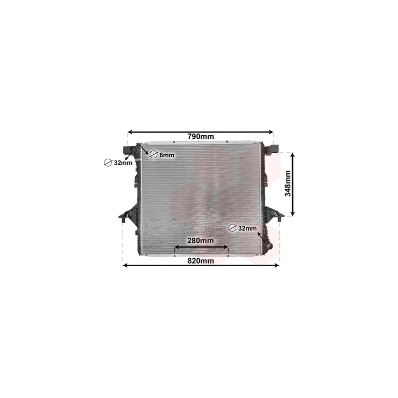 Radiateur, refroidissement du moteur VAN WEZEL 58002363