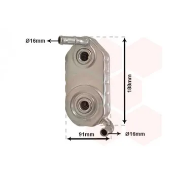 Radiateur d'huile de boîte automatique VAN WEZEL 58003110
