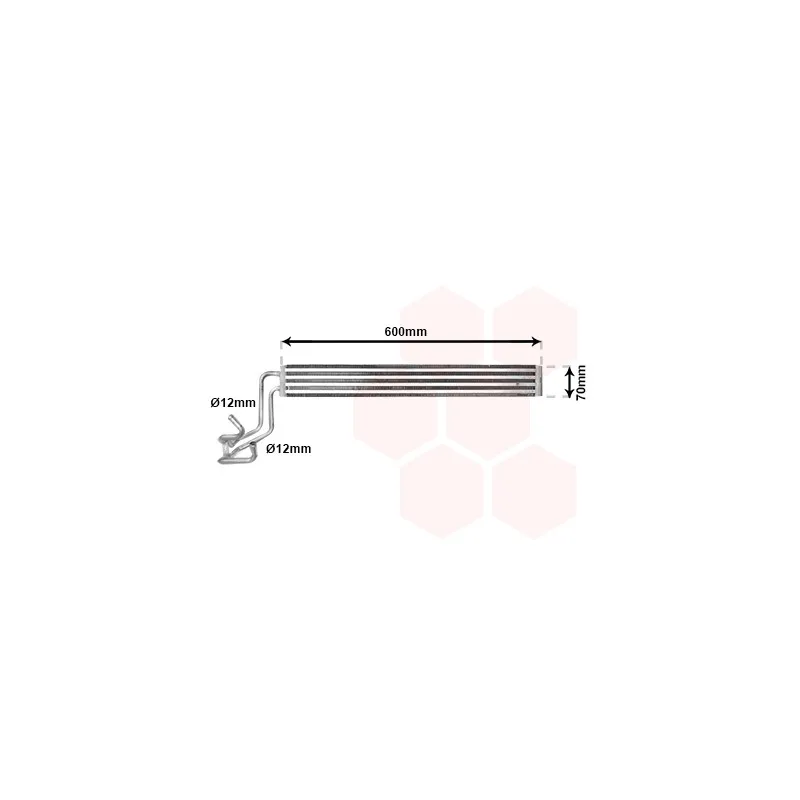 Radiateur d'huile VAN WEZEL 58003264