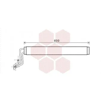 Radiateur d'huile, direction VAN WEZEL 58003308